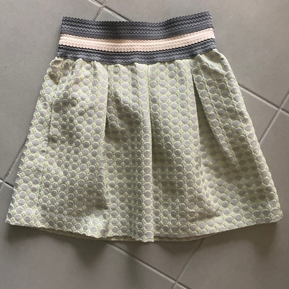 ANTHROPOLOGIE MAEVE SEREN JACQUARD POLKA DOT SKIRT GI SZ SMALL CAREER EVERYDAY - Picture 3 of 13